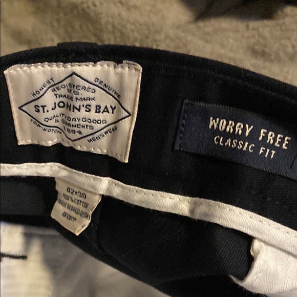 NWT Men's Black Pants. 42 x30 St. John’s bay - Picture 10 of 10